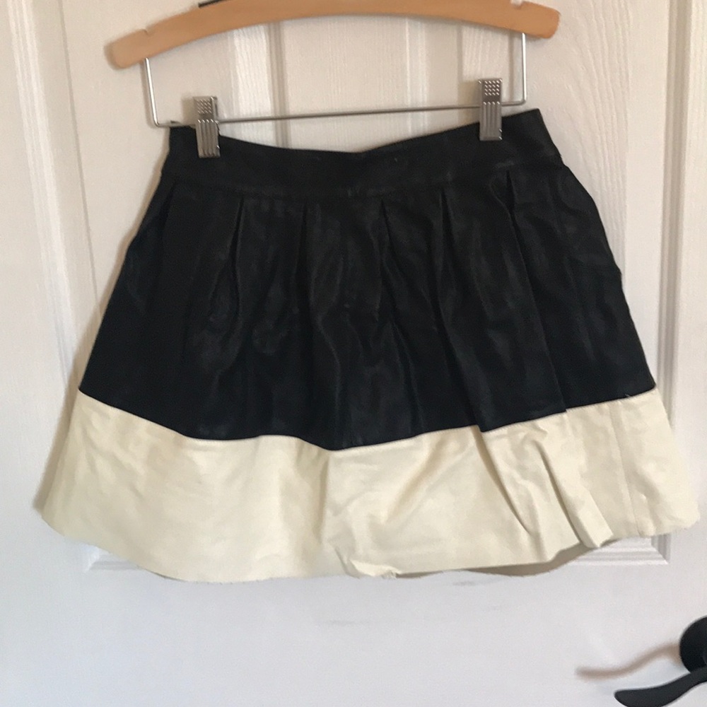 Leather black skirt by butterflies and zebras